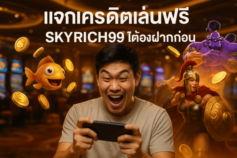 แจกเครดิตเล่นฟรี SKYRICH99 ไม่ต้องฝากก่อน
